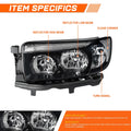 Factory Style Black Housing Clear Side Headlights for Subaru Forester (2006–2008)