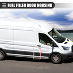 Fuel Filler Door Housing Pocket for Ford Transit 150 250 350 (2015–2023) Black