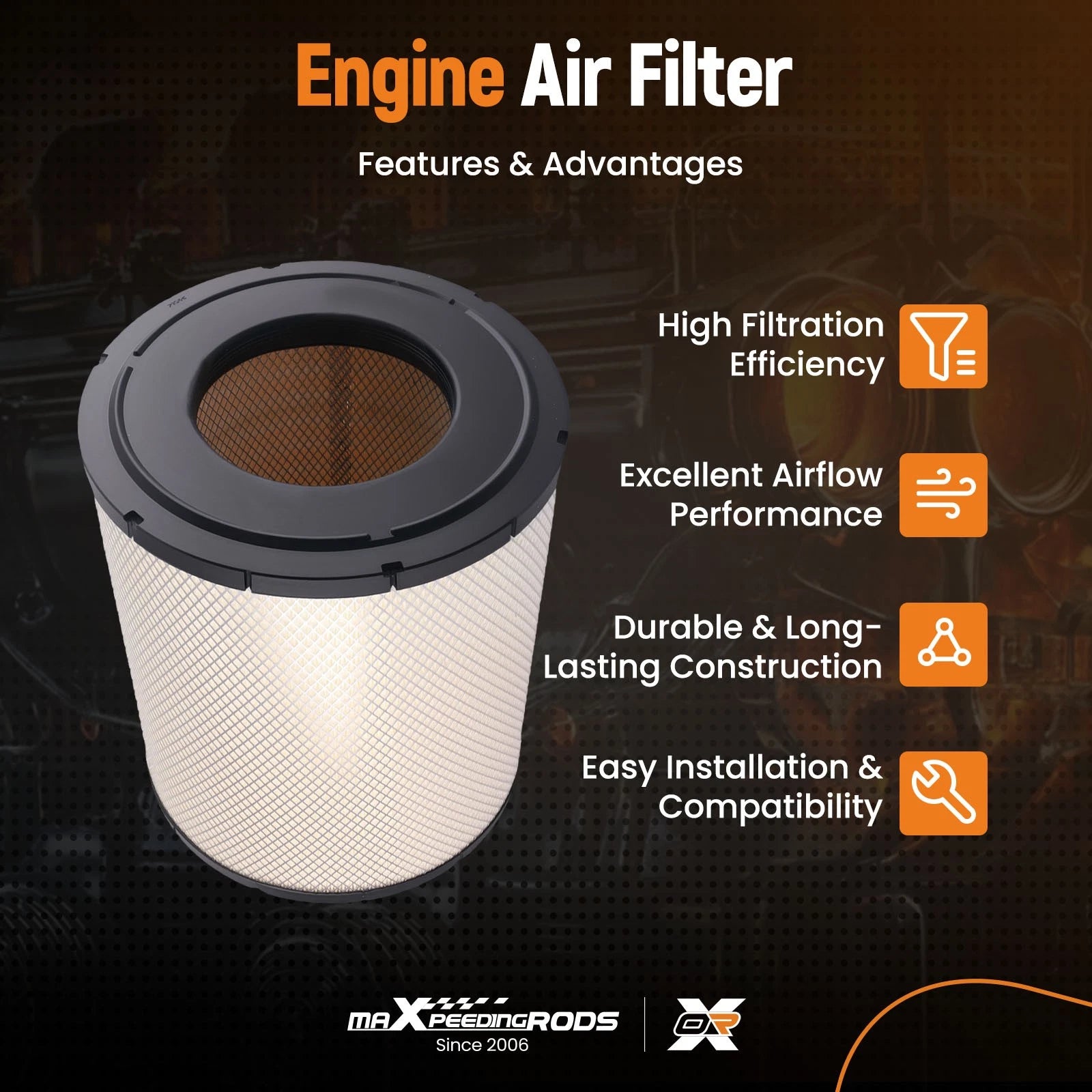 Engine Air Filter for Freightliner Columbia (2000–2013)