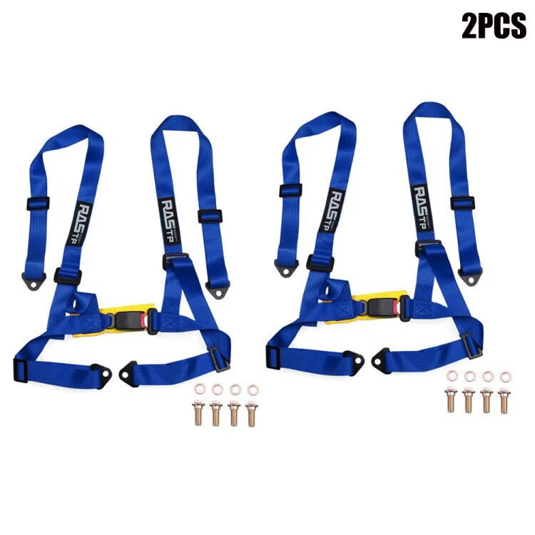 2" 4-Point Adjustable Racing Seat Belt Harness for Universal Fit