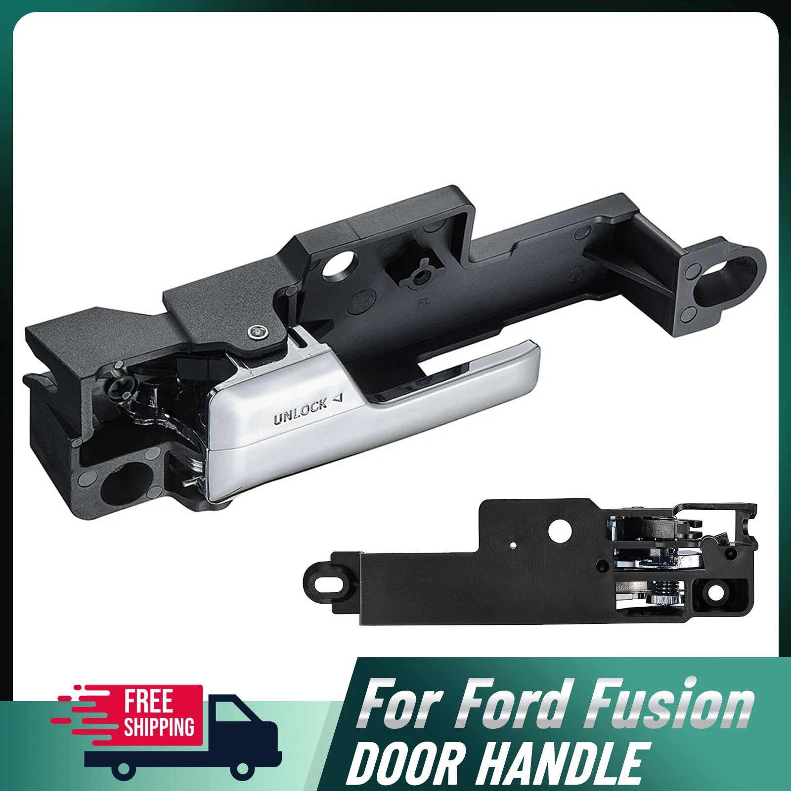 Front Inner Inside Door Handle Chrome Left for Ford Fusion (2006–2012)