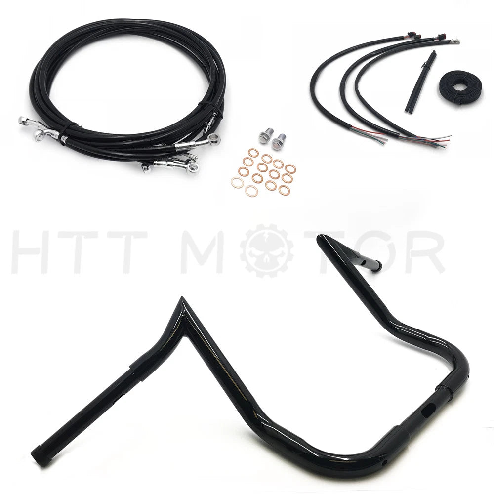 14" Handlebar ABS Cable Kit Extension Wiring for Harley Touring Batwing (2014–2017)