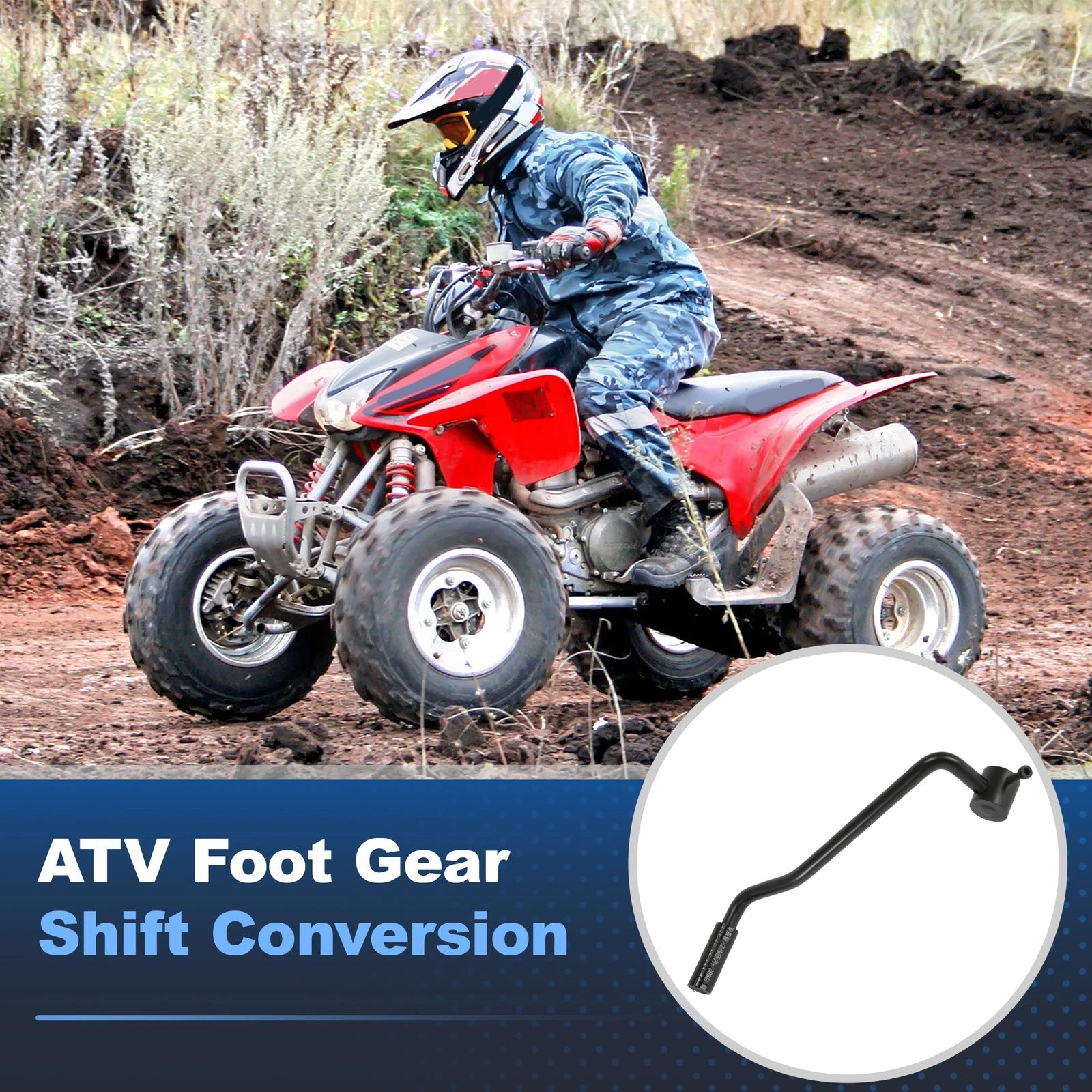ATV Gear Shift Conversion for Honda Rancher Foreman 350 450 500 ES (2000–2023)