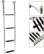 4 Steps Telescoping Boat Ladder for Swim Use - Stainless Steel