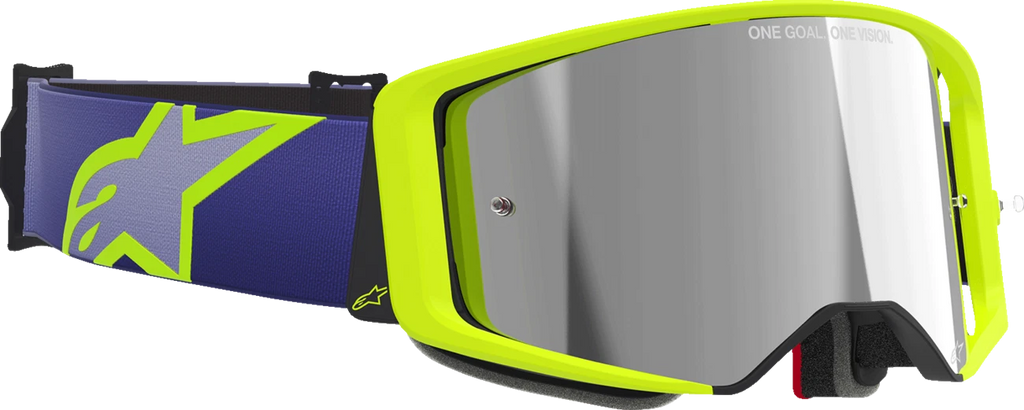 Supertech Goggles for AlpineStars (Purple/Yellow, Silver Mirror Lens)