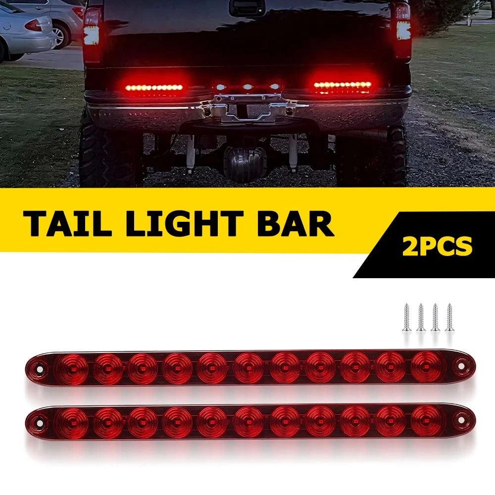 2X 16" LED Light Bar for Truck Trailer (Stop Turn Tail Brake Lights)