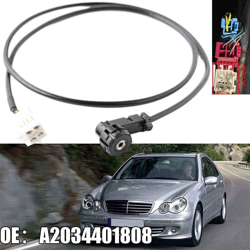 Aux Input Radio Cable 4pin for MERCEDES C CLASS W203 (2000–2007)