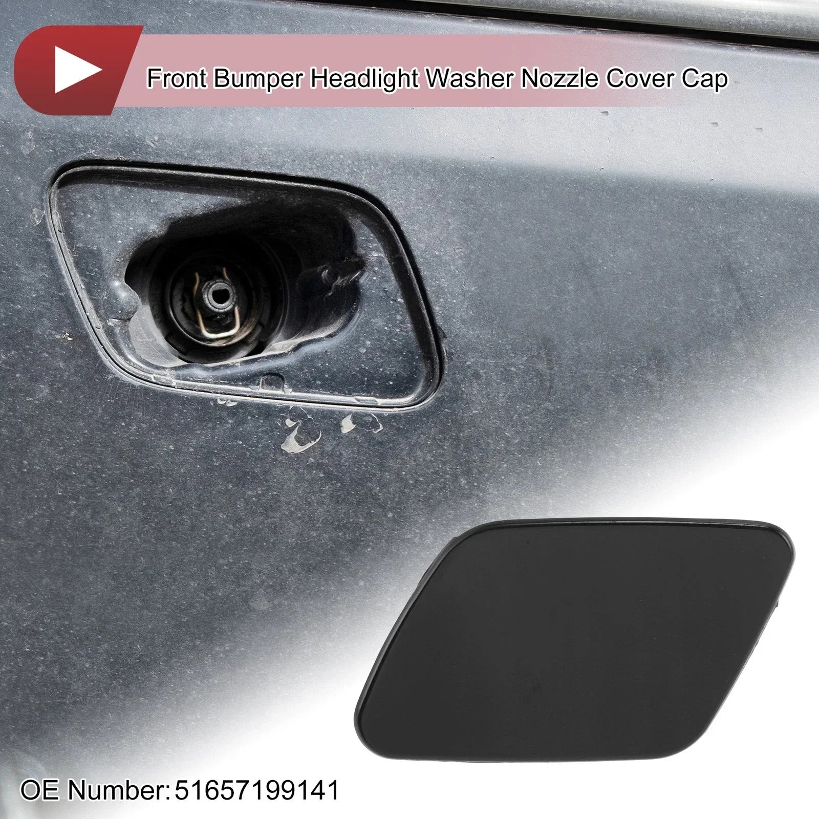 Front Left Bumper Trim Nozzle Cover for BMW X5 (2007 - 2013)