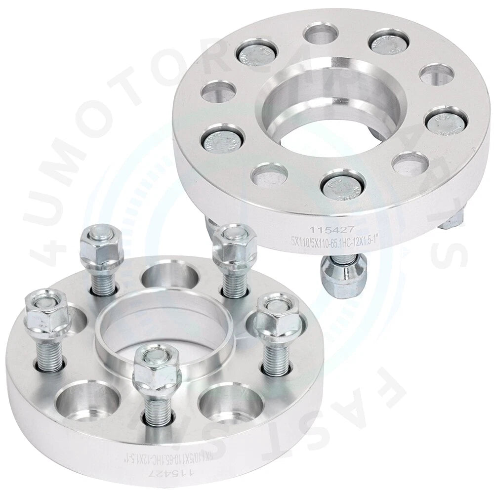 Set of 2 Wheel Spacers for Chevrolet Malibu Cobalt  1" 5x110