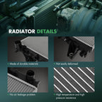 Aluminum Radiator for Ram 1500 2500 3500 (2014–2019)