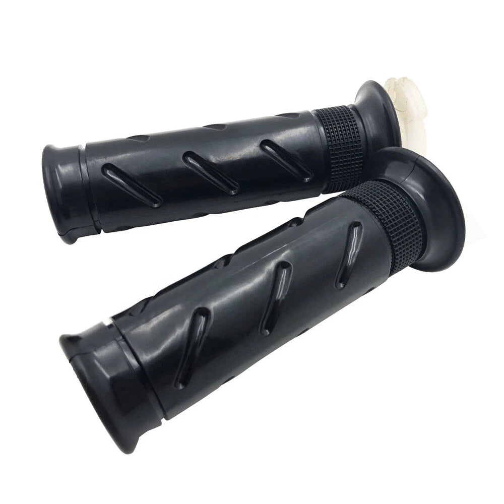 2X 7/8" Rubber Handlebar Grips for Motorcycle Cafe Racer