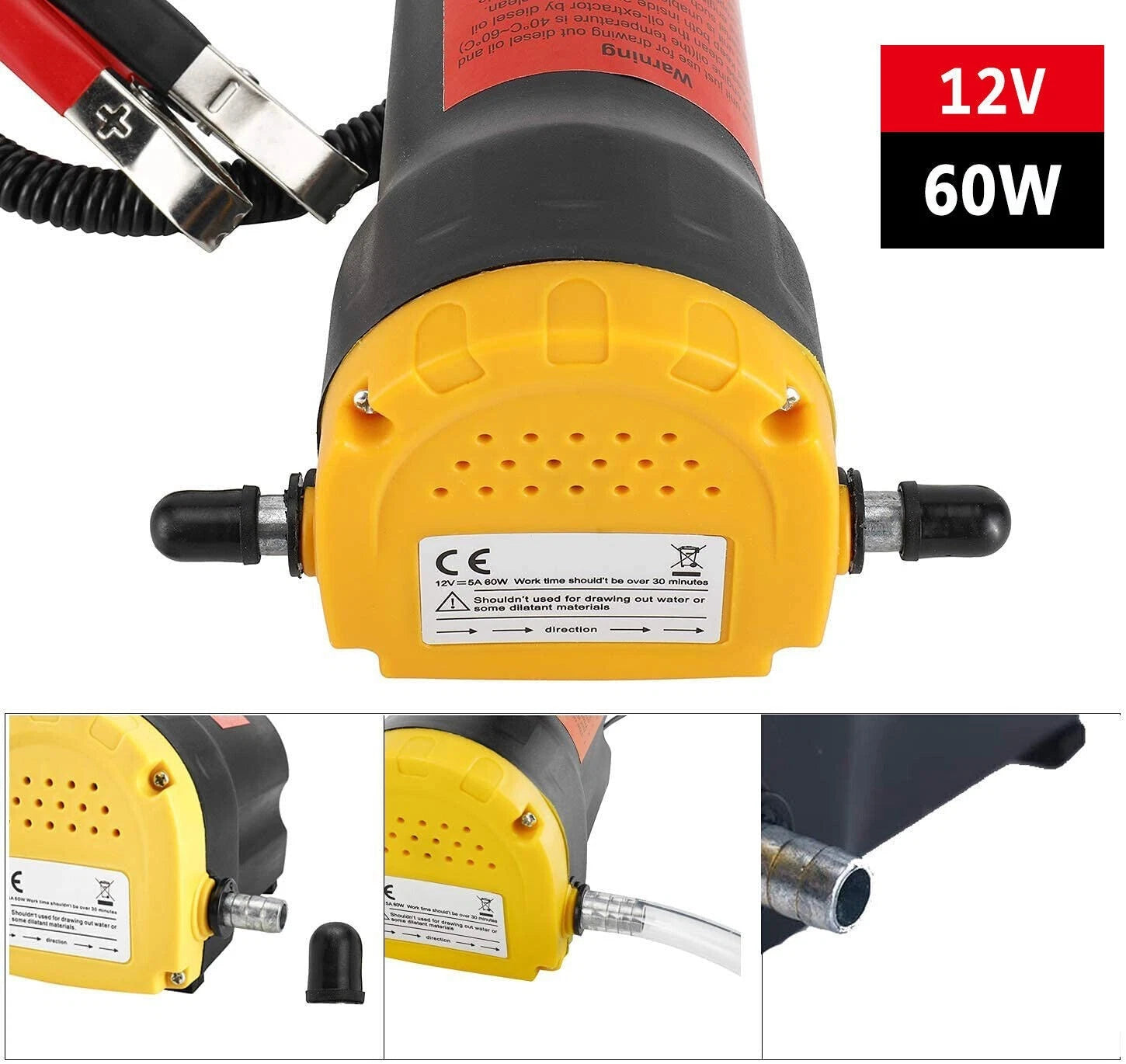 12V 60W Oil Change Pump for Diesel Fluid Transfer