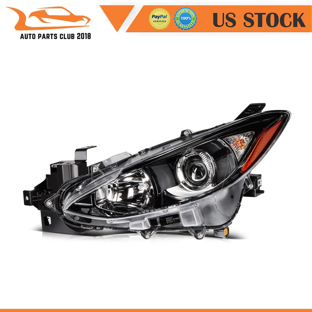 Headlamp for Mazda 3 (2014-2016) Clear Lens Driver Side Assembly