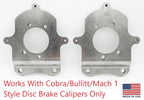 Rear Disc Brake Adapter Brackets 5 Lug Replacement for Ford Mustang (1979–1993)