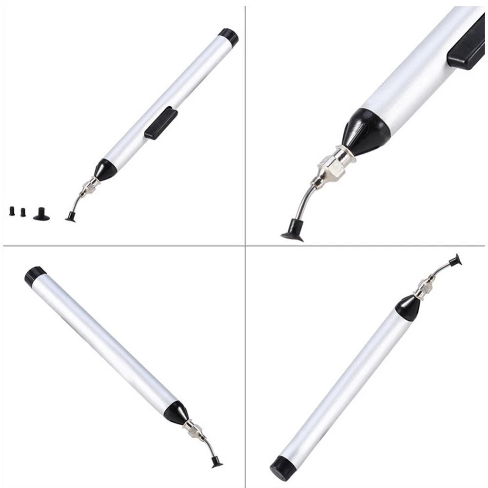 Vacuum Pick Up Pen for SMD and IC Removal (3 Suction Tip Sizes)
