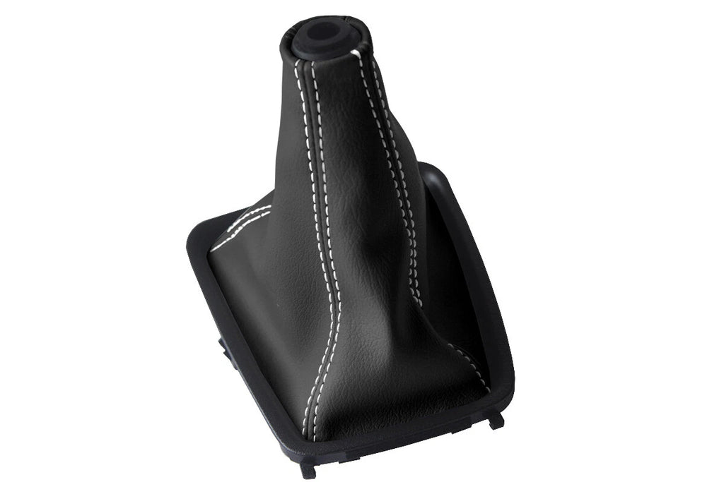 Leather Manual Shift Boot Cover for Nissan Skyline R32 (1989–1993) White Stitch