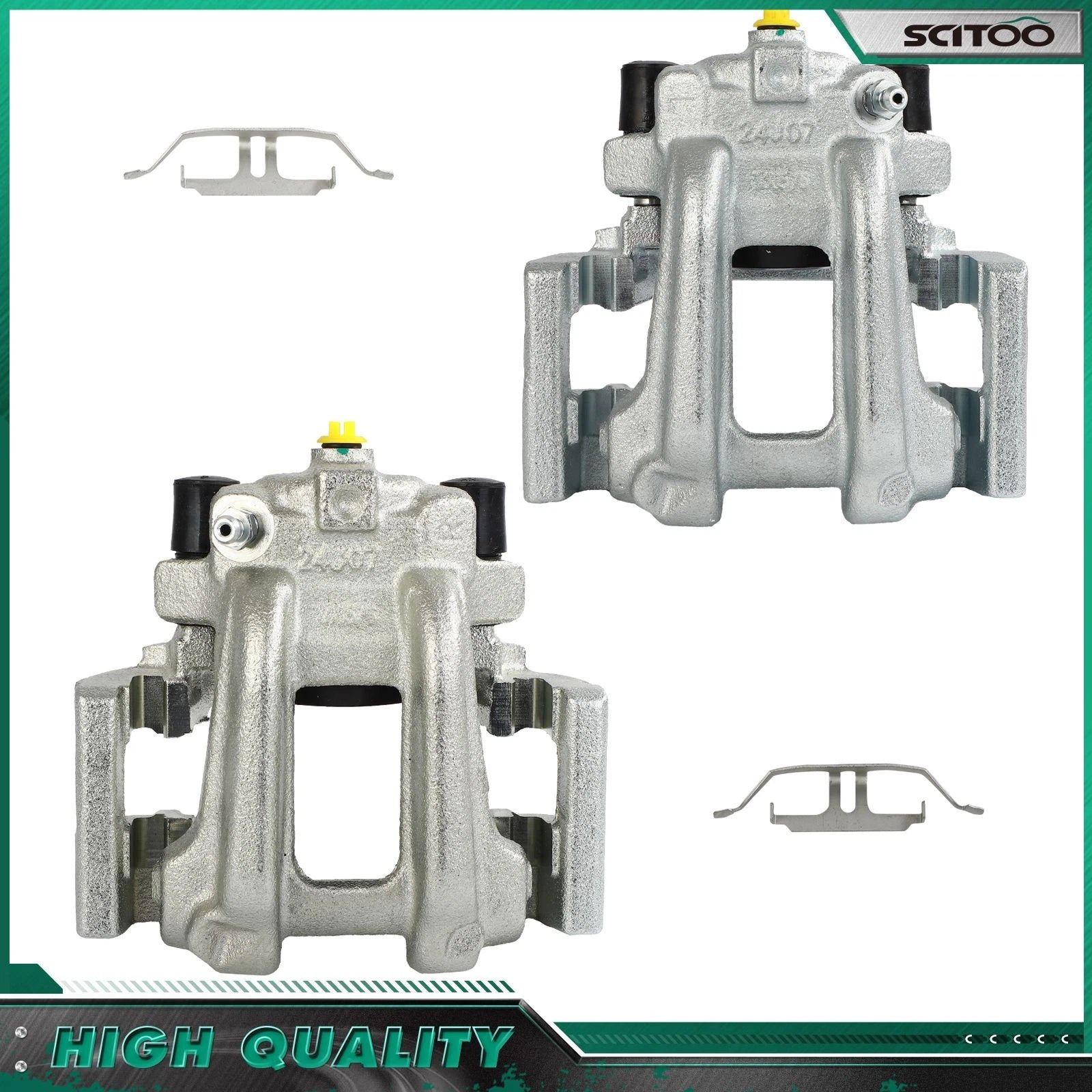 Set of 2 Rear Brake Calipers w/ Bracket for BMW 230i xDrive (2017–2021)