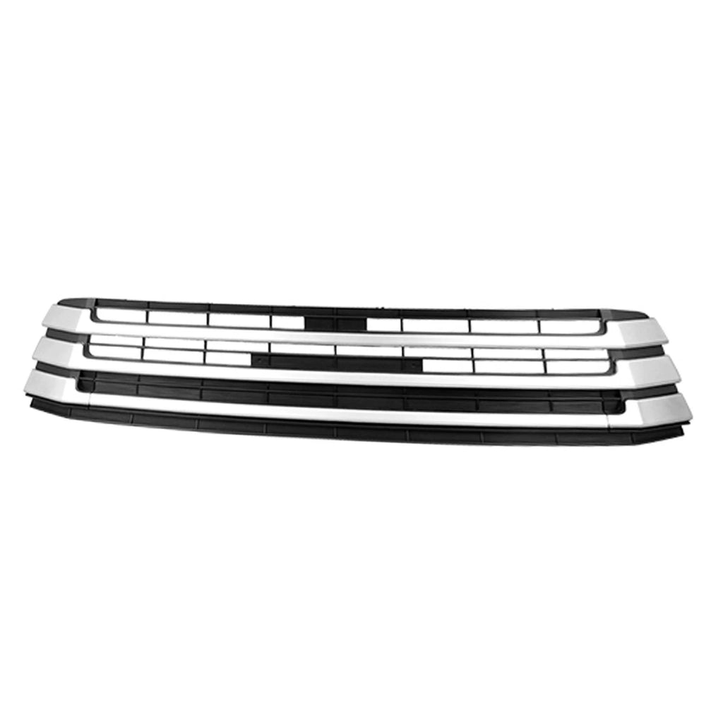 Front Lower Grille Replacement Silver Polypropylene for 2017 Toyota Highlander