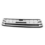 Front Lower Grille Replacement Silver Polypropylene for 2017 Toyota Highlander