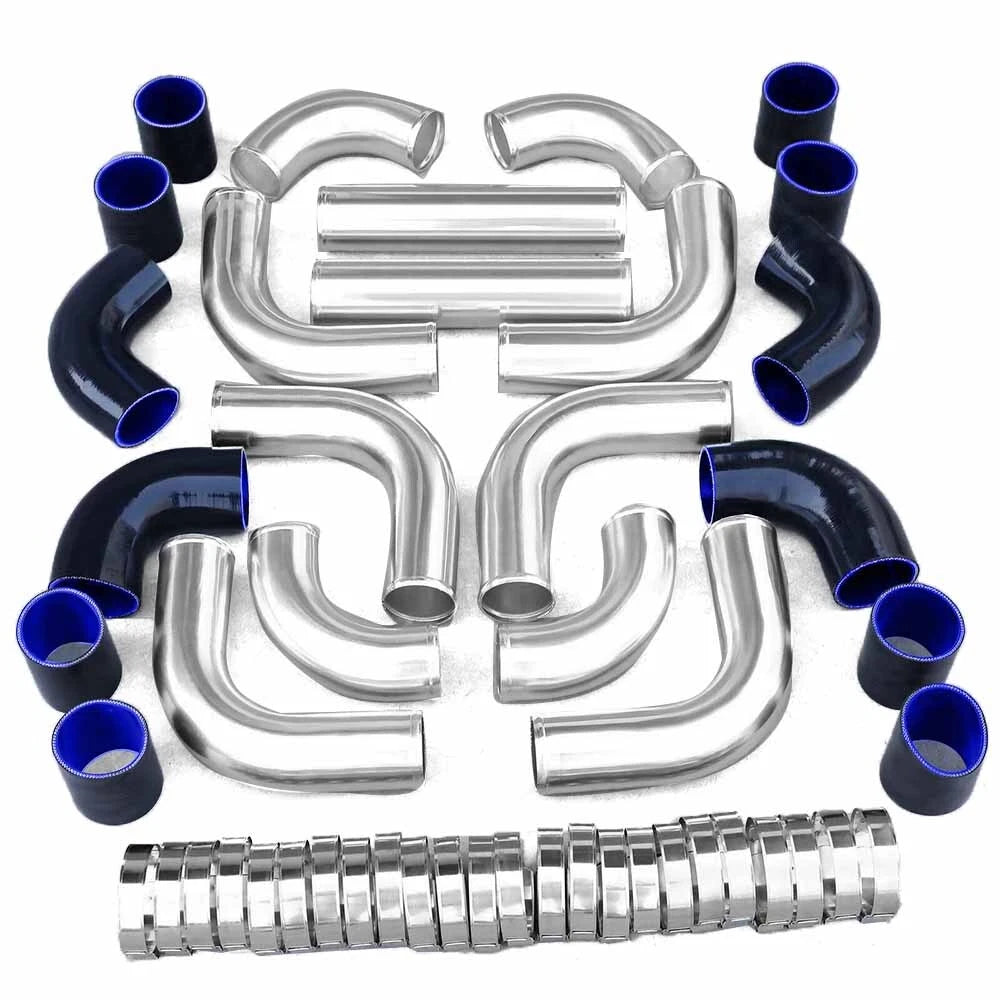 12Pcs 2.5" Intercooler Pipe Kit for Universal Applications