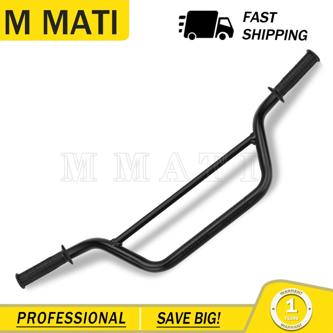Handlebar with Grips for Yamaha Banshee 350 (1987–2001)