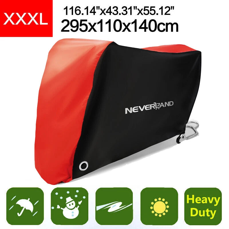 3XL Motorcycle Cover for Honda Harley-Davidson (Water Snow Dust Protection)