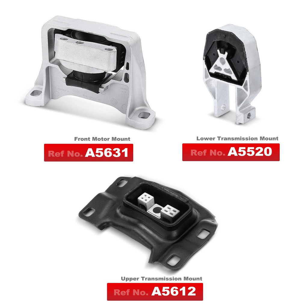 3X Engine Motor & Transmission Mount for Ford Escape (2013-2016)