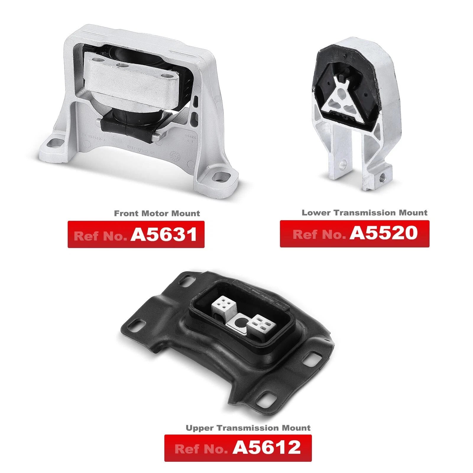 3X Engine Motor & Transmission Mount for Ford Escape (2013-2016)