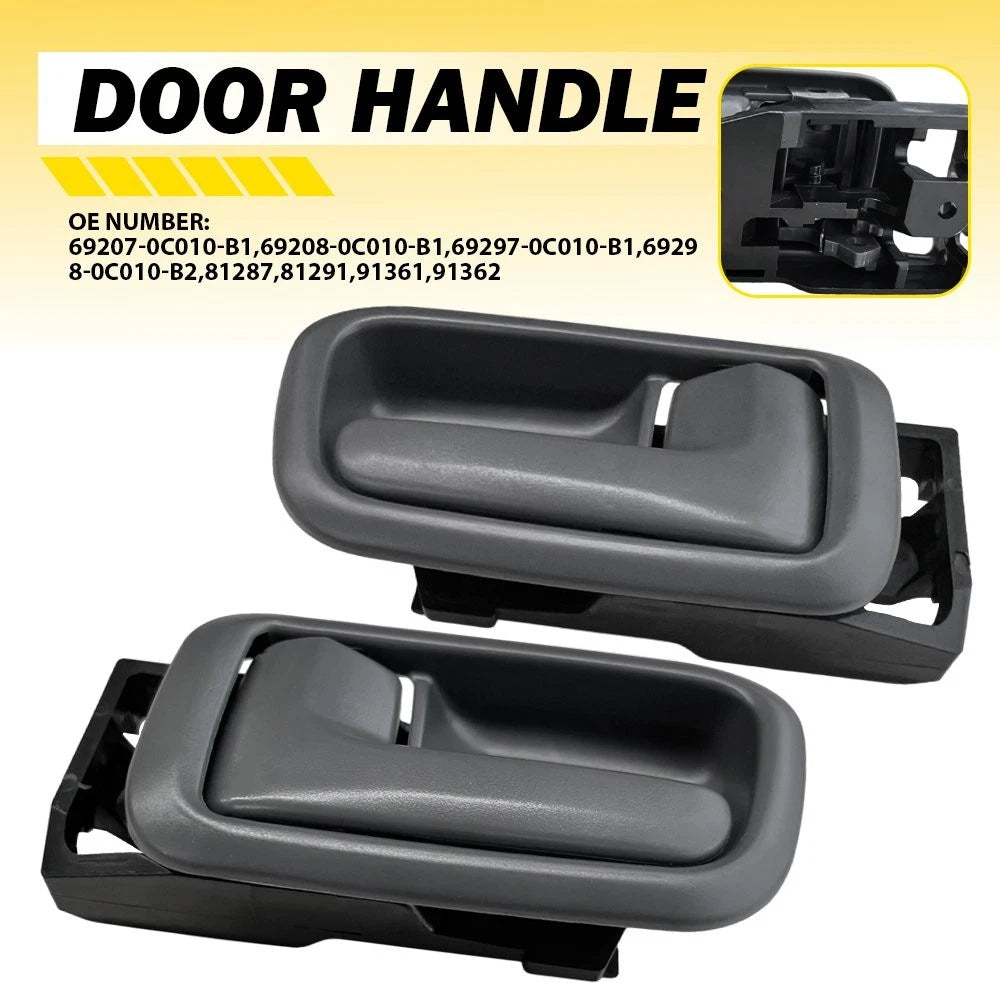 Set of 2 Inside Door Handles for Toyota Tundra (2000–2006) Gray