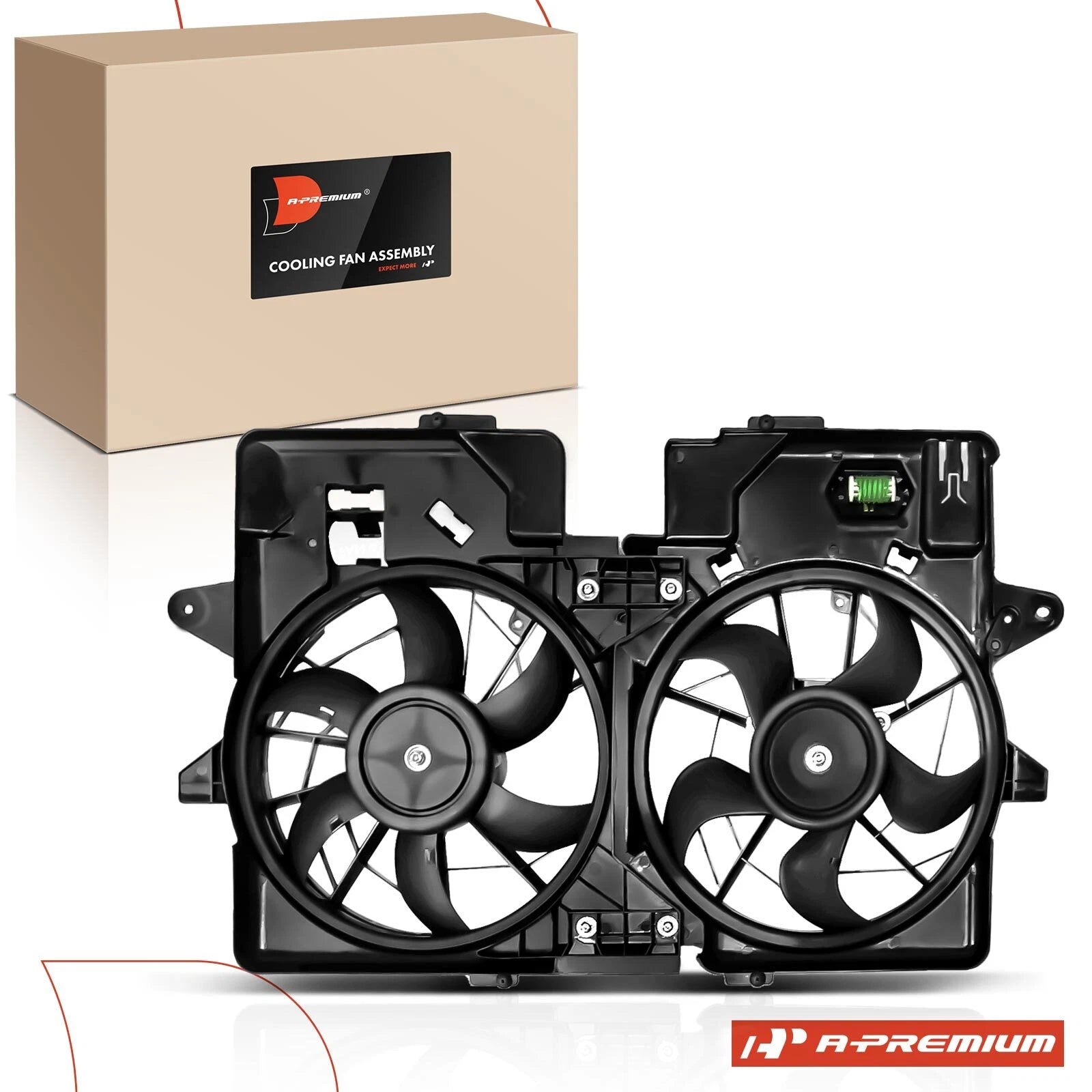 Dual Cooling Fan Assembly for Ford Escape (2001–2004) Mazda Tribute