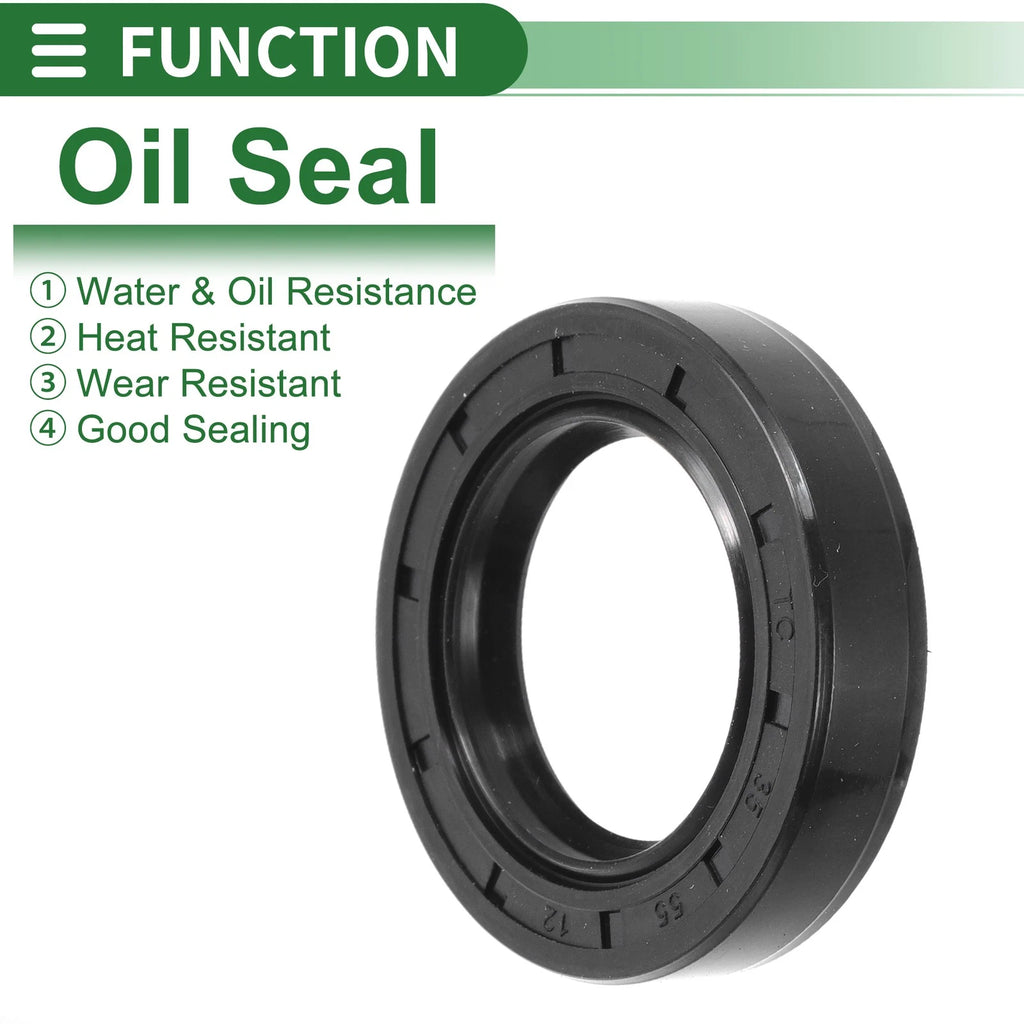 Set of 5 Oil Seal Rotary Shaft Seal NBR Rubber 35x55x12mm