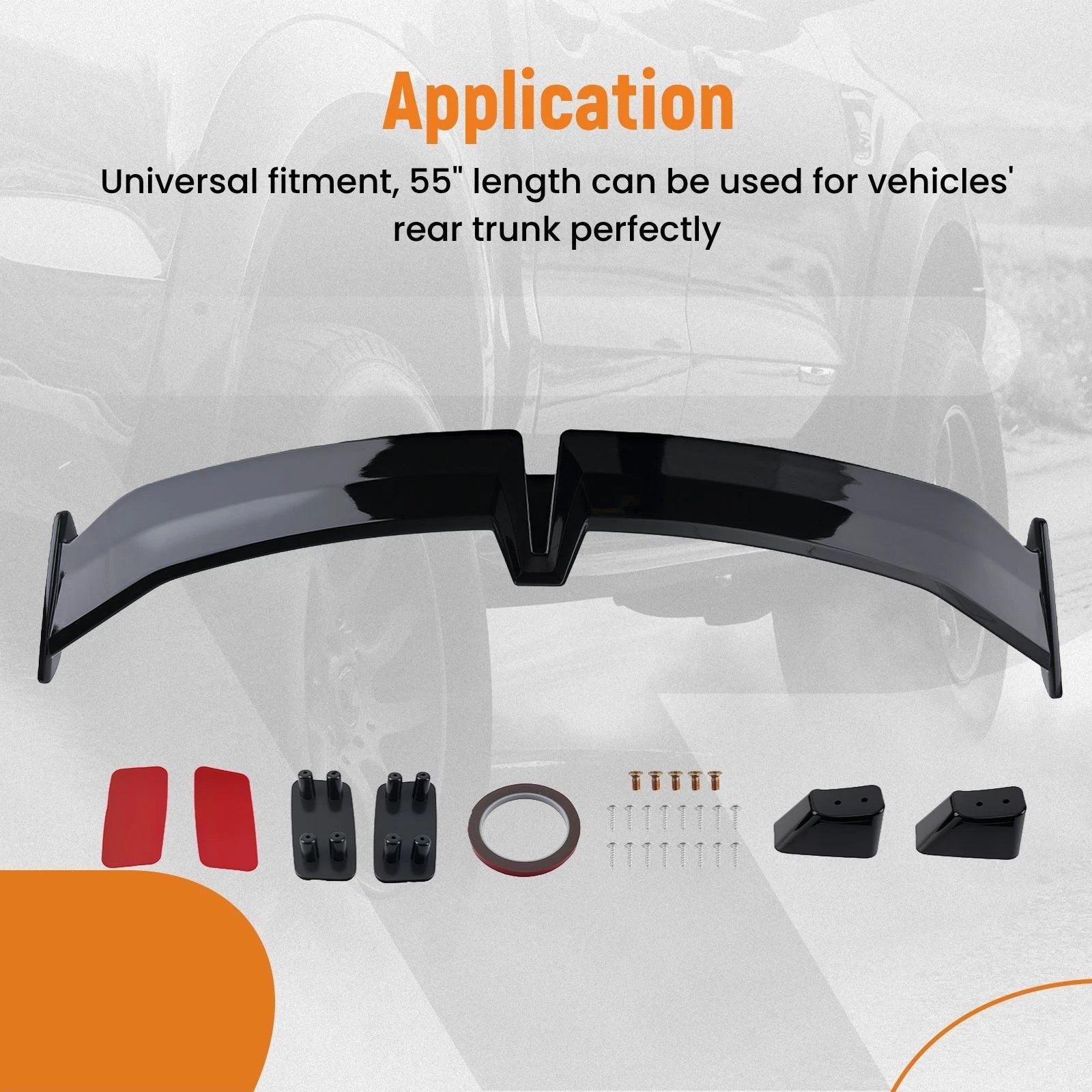 Rear Trunk Spoiler for Dodge Charger SRT ScatPack (Universal)