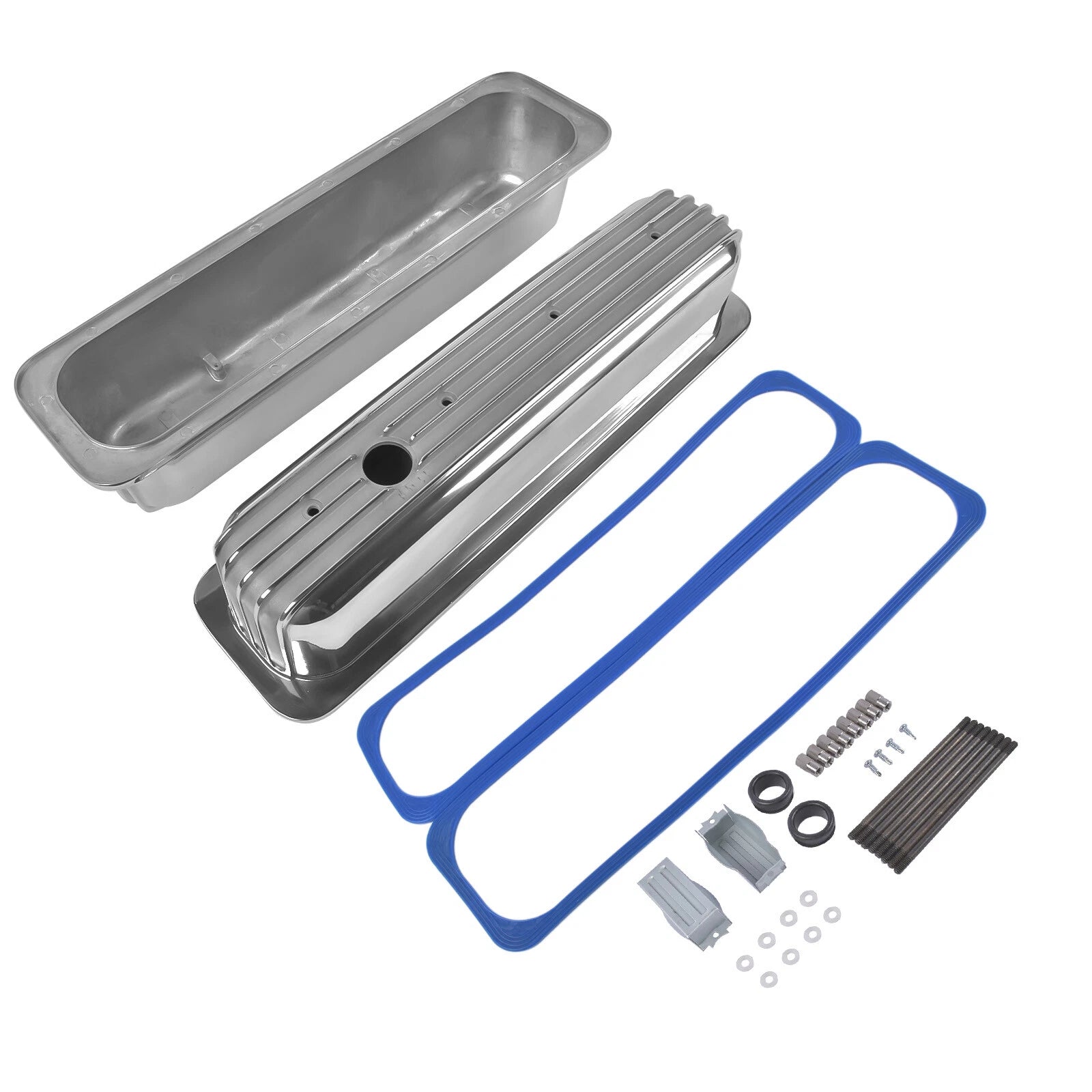 Aluminum Finned Valve Covers for Chevy SBC (450)