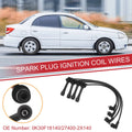 Set of 4 Spark Plug Wire Ignition Coil Cables No. 0K30F18140 for Kia Rio (2001–2005)