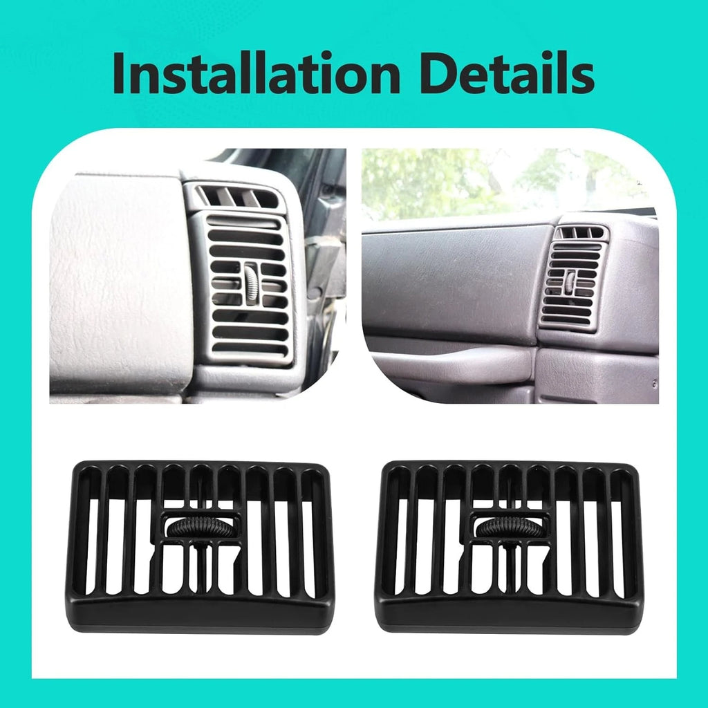 Set of 2 Side Dash Vents for Jeep Cherokee XJ (1997–2001)