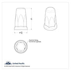 Chrome Lug Nut Covers 33mm Push-On for Ford F-150 60-Pack (1974–2023)