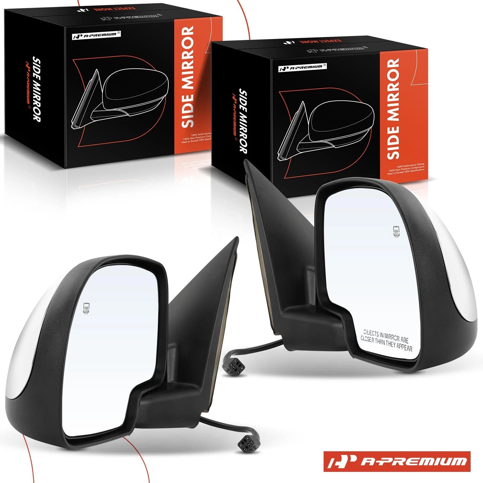 Power Mirror Pair Manual Fold Heated for Chevy Silverado GMC (1999â2002)