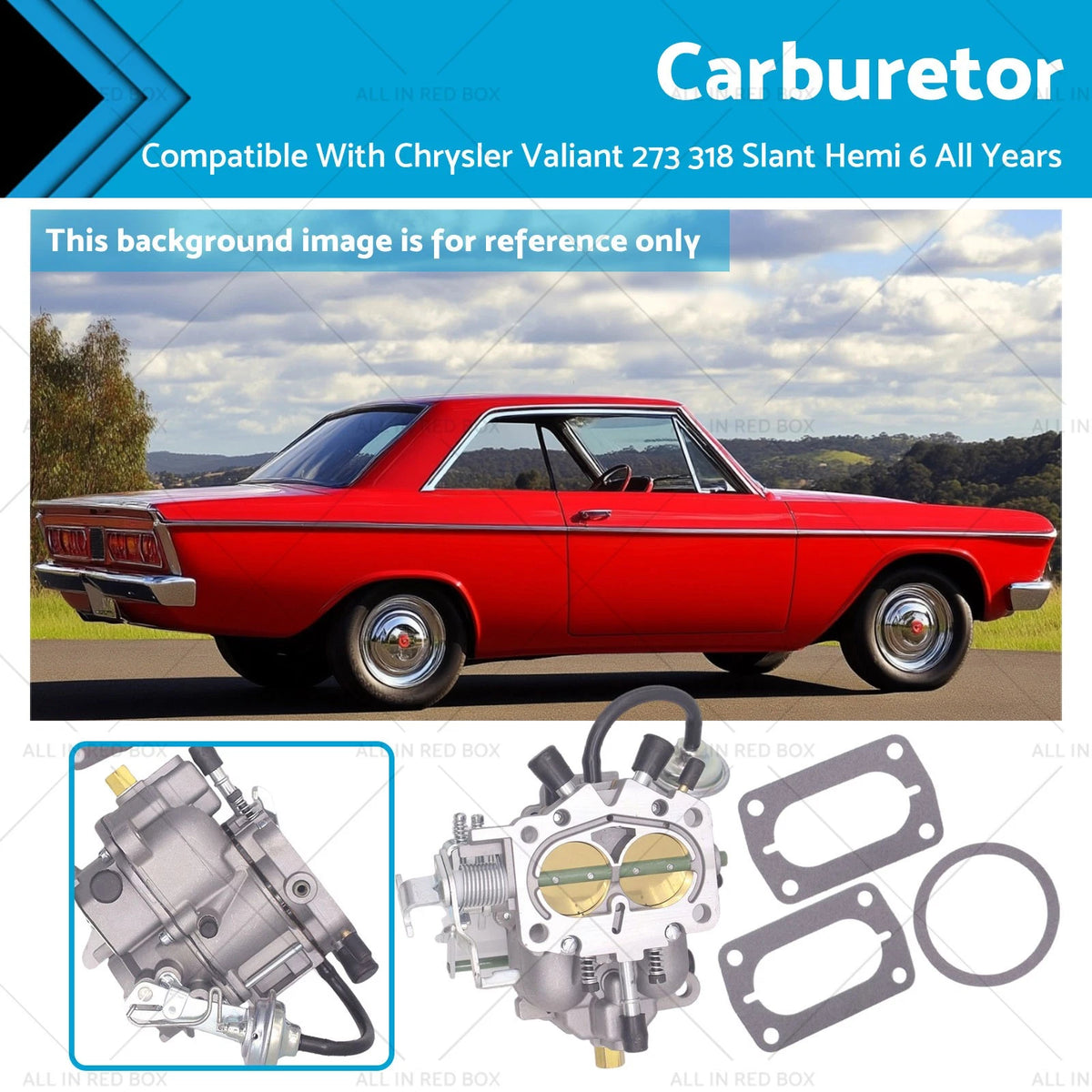 2BBL Carter Carburetor for Chrysler Valiant Slant 6 Hemi (1962–1976)