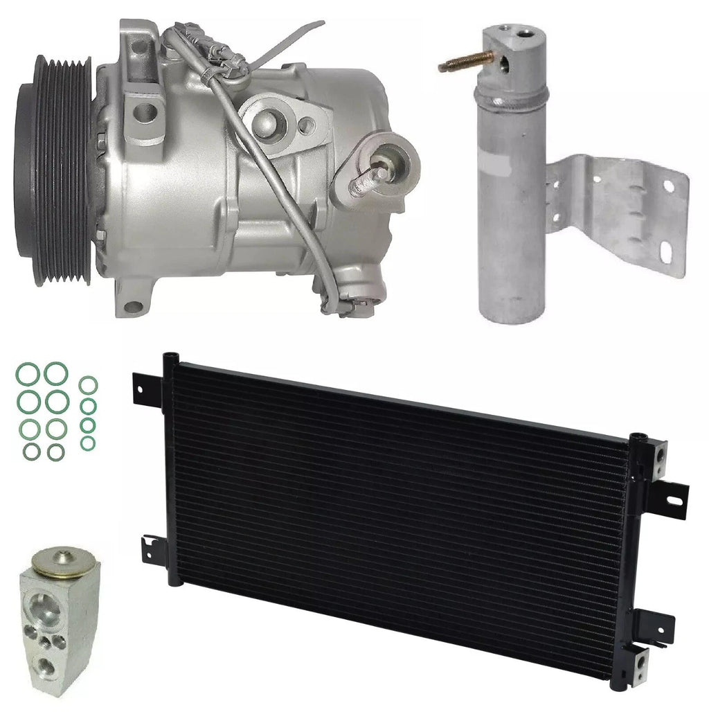 AC Compressor Kit With Condenser for Jeep Compass 2.0L 2.4L (2014–2016)