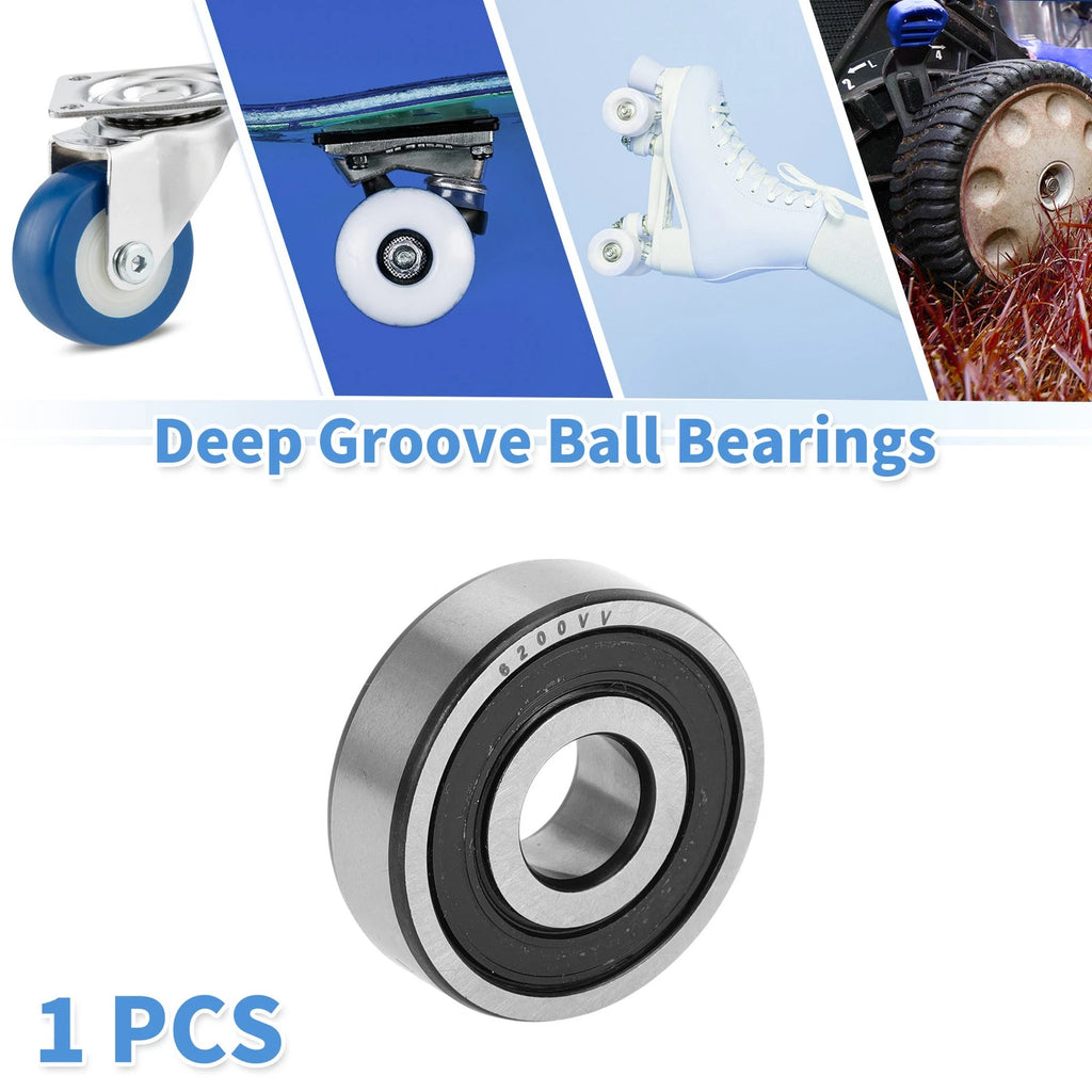 6200VV Deep Groove Ball Bearing for Scooter Skateboard Wheel (10x30x9mm)