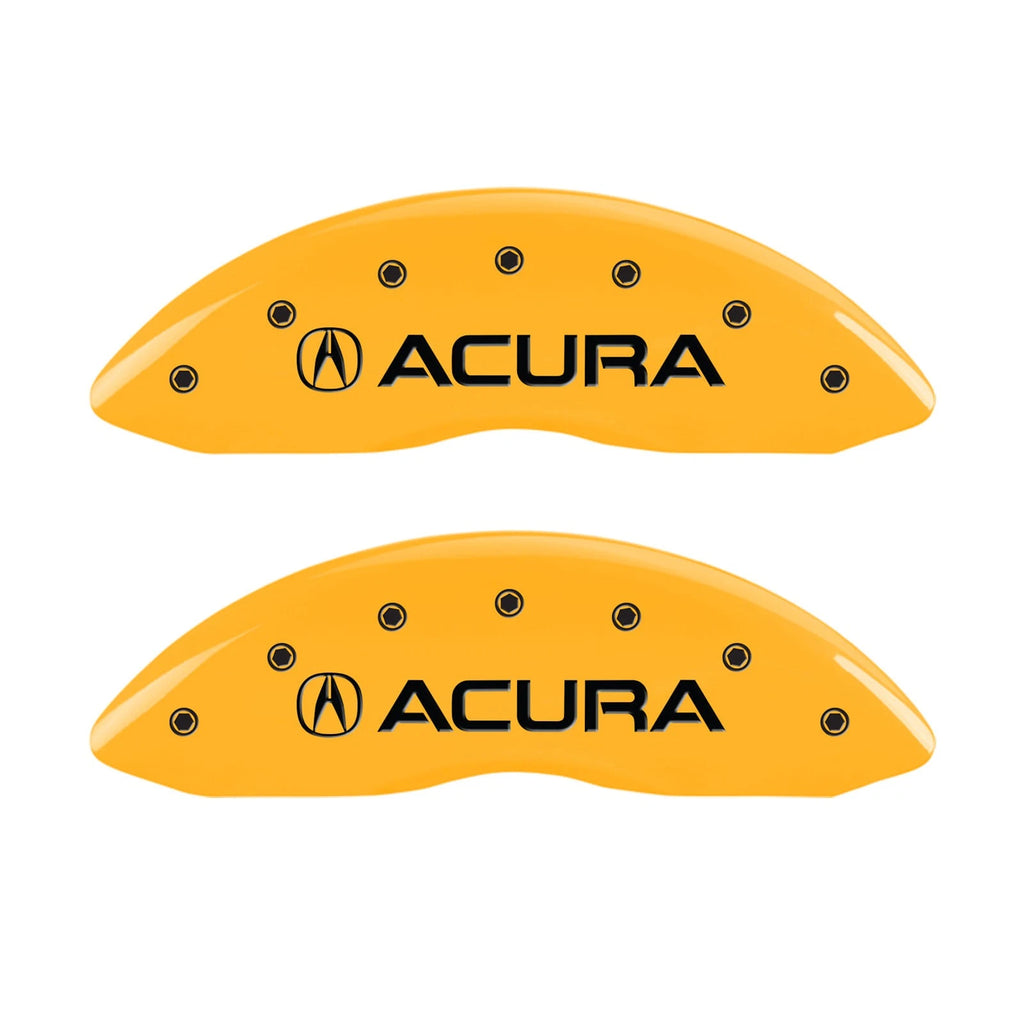 Caliper Covers Yellow Front Pair for Acura ZDX (2010–2013) by MGP