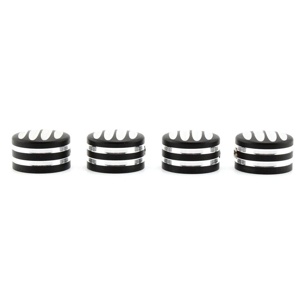 4X CNC Machined Head Bolt Cover Cap for Triumph T120 Thruxton Scrambler (2016–2023)