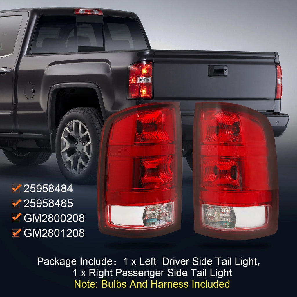 Tail Lights for GMC Sierra 1500 2500 3500 HD (2007-2013)