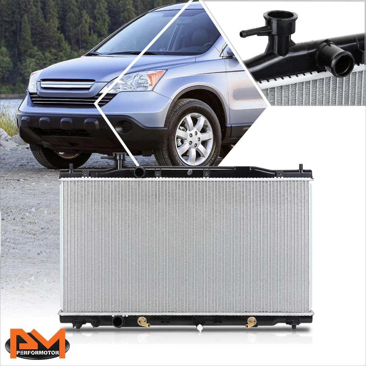 Full Aluminum Core Cooling Radiator DPI-2954 for Honda CR-V (2007–2009)