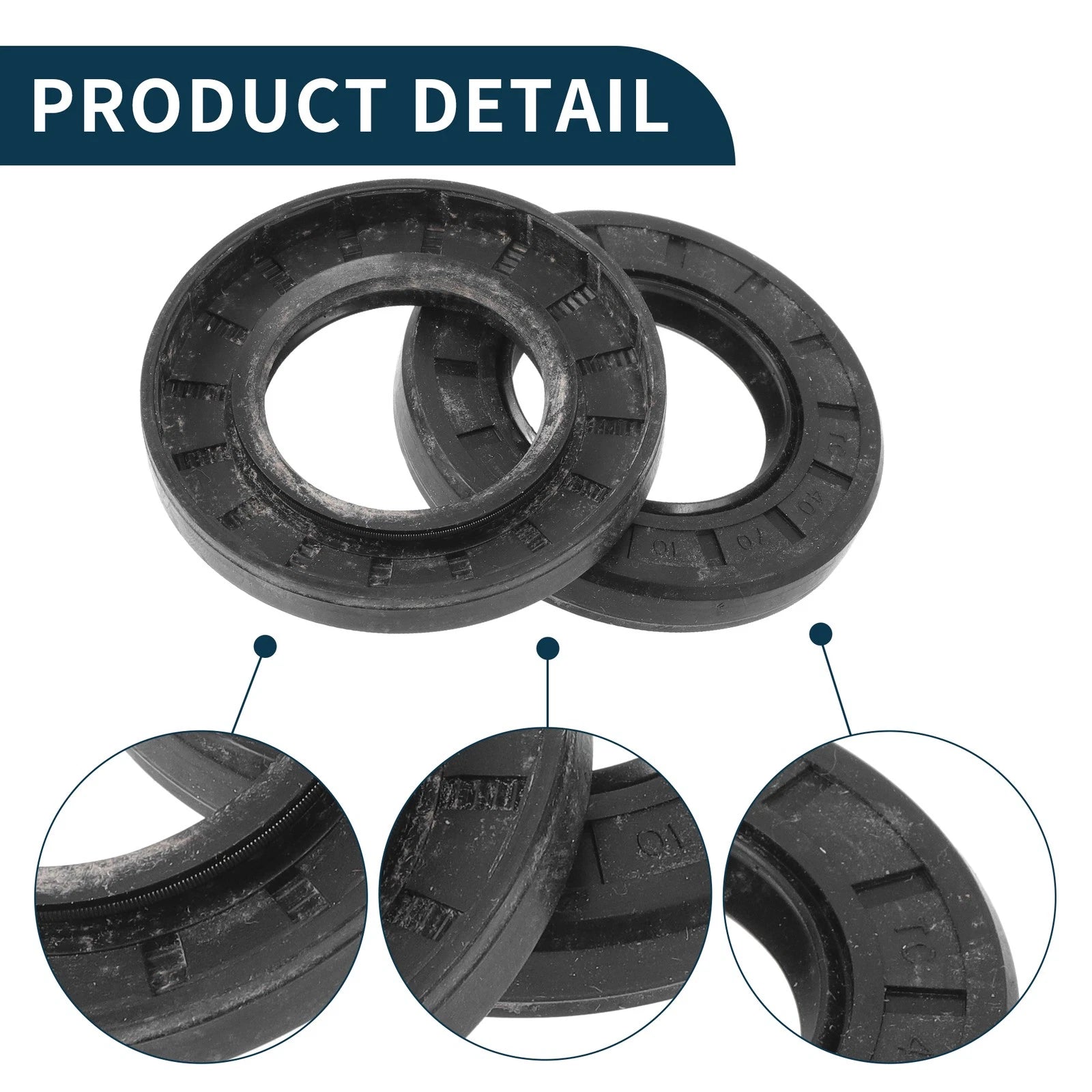 Set of 5 Oil Seal Rotary Shaft Seal NBR Rubber 40x70x10mm