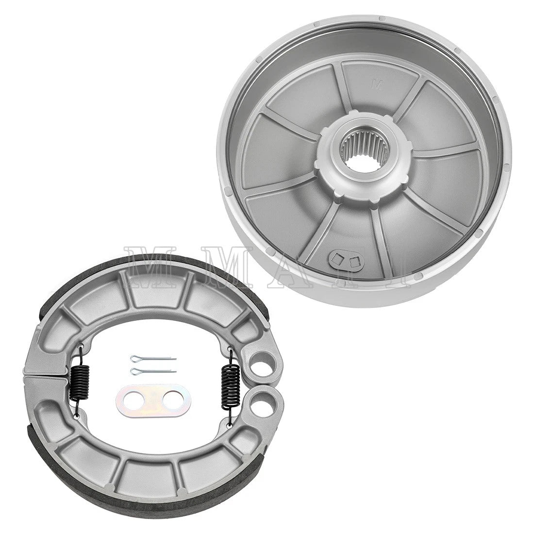 Rear Brake Drum W/Shoes Kit for Honda Rancher 350 TRX350FE/FM/TE/TM (2000–2006)