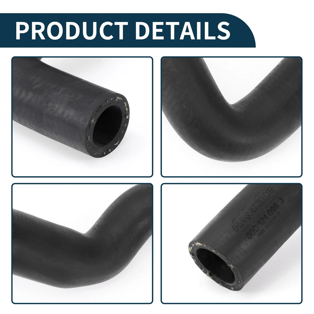 Radiator Hose Coolant Pipe for Audi A6L (2006–2010) No. 06C121096J Rubber