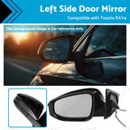 Left Door Mirror for Toyota RAV4 (2013–2018) Black No Autofold
