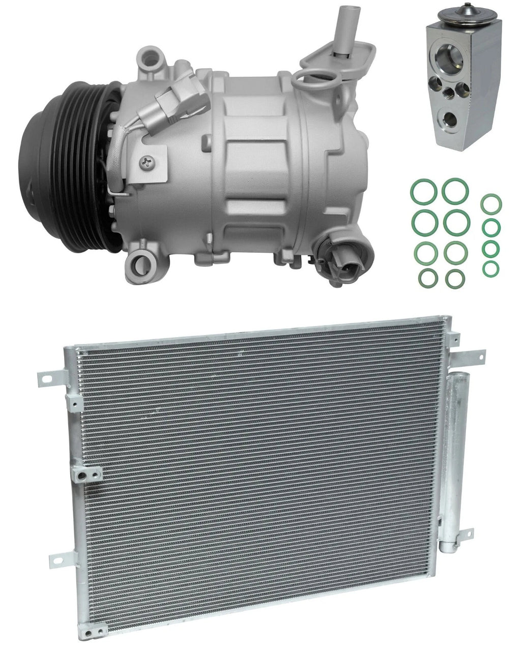 A/C Compressor Kit w Condenser for Jeep Cherokee 2.4L (2014–2015)