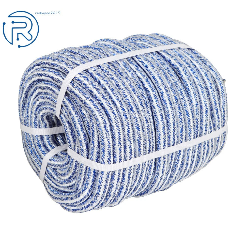 24 Strand Braid Polyester Rope for Arborist Tree Camping (20000 lbs)
